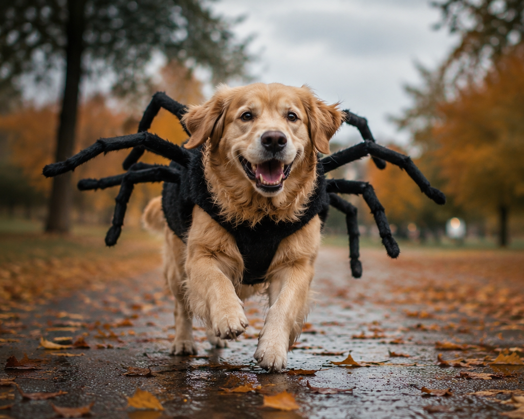 Giant Spider Dog Costume- Funny Halloween Pet Costume